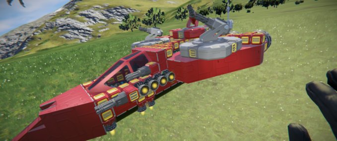 Blueprint Atmo hevy fighter Space Engineers mod