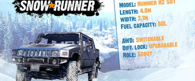 Other h2 ish hummer SnowRunner mod