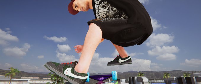 Real Brand Custom Nike Dunk Jason Voorhees Black 1.0! Skater XL mod