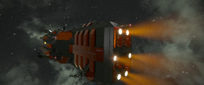 Blueprint DZA Enforcer class Frigate - Betelgeuse Space Engineers mod