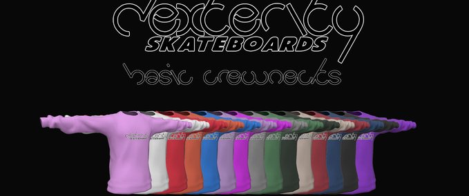 Fakeskate Brand Dexterity Skateboards - Basic Crewnecks Skater XL mod