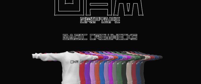 Fakeskate Brand Ohm Griptape - Basic Crewnecks Skater XL mod