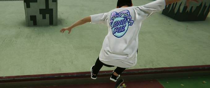 Real Brand [Female] Santa Cruz Shroom Dot Pink Tee Skater XL mod