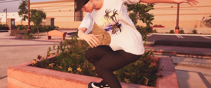 Real Brand [Female] Civil Rest In Paradise Tee Skater XL mod