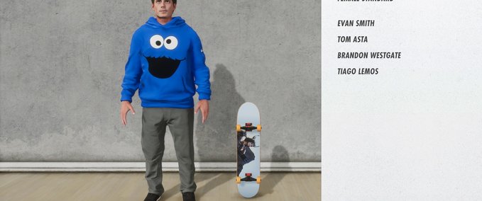 Hooded Sweatshirt Cookie Monster Hoodie Skater XL mod