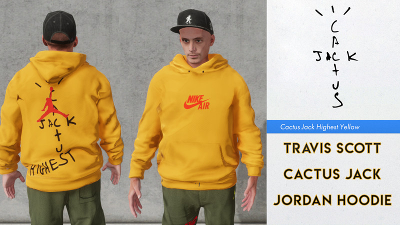 travis scott jordan hoodie yellow