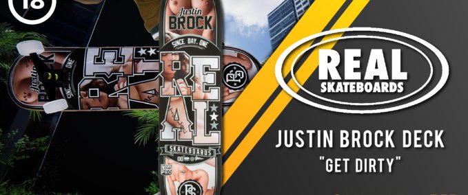 Gear Real - Justin Brock "Get Dirty" Deck [Urban_Fox] Skater XL mod