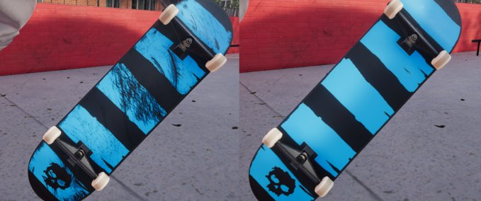 Gear Zero Stripes black & blue (Deck) Skater XL mod