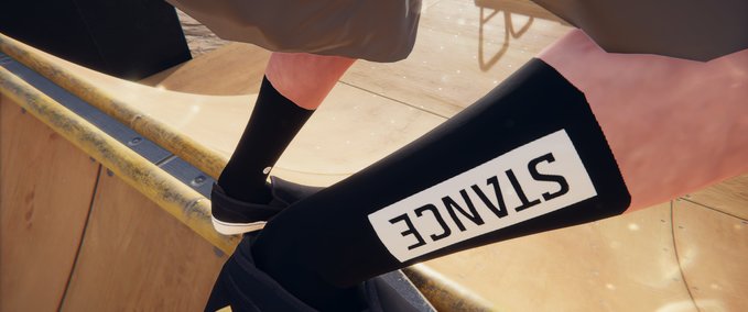 Real Brand Black & White OG Stance Socks Skater XL mod