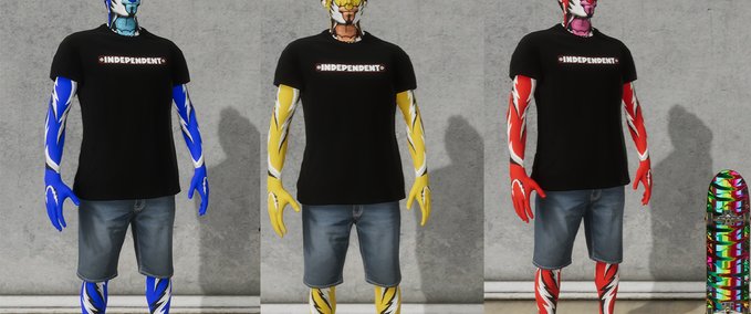 Gear 3 Tiger Skin Tones Full Body Rage! Skater XL mod