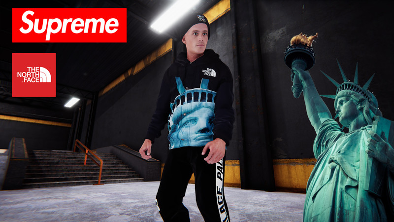 Skater XL: Supreme The North Face Statue of Liberty Jacket v 1.0.0