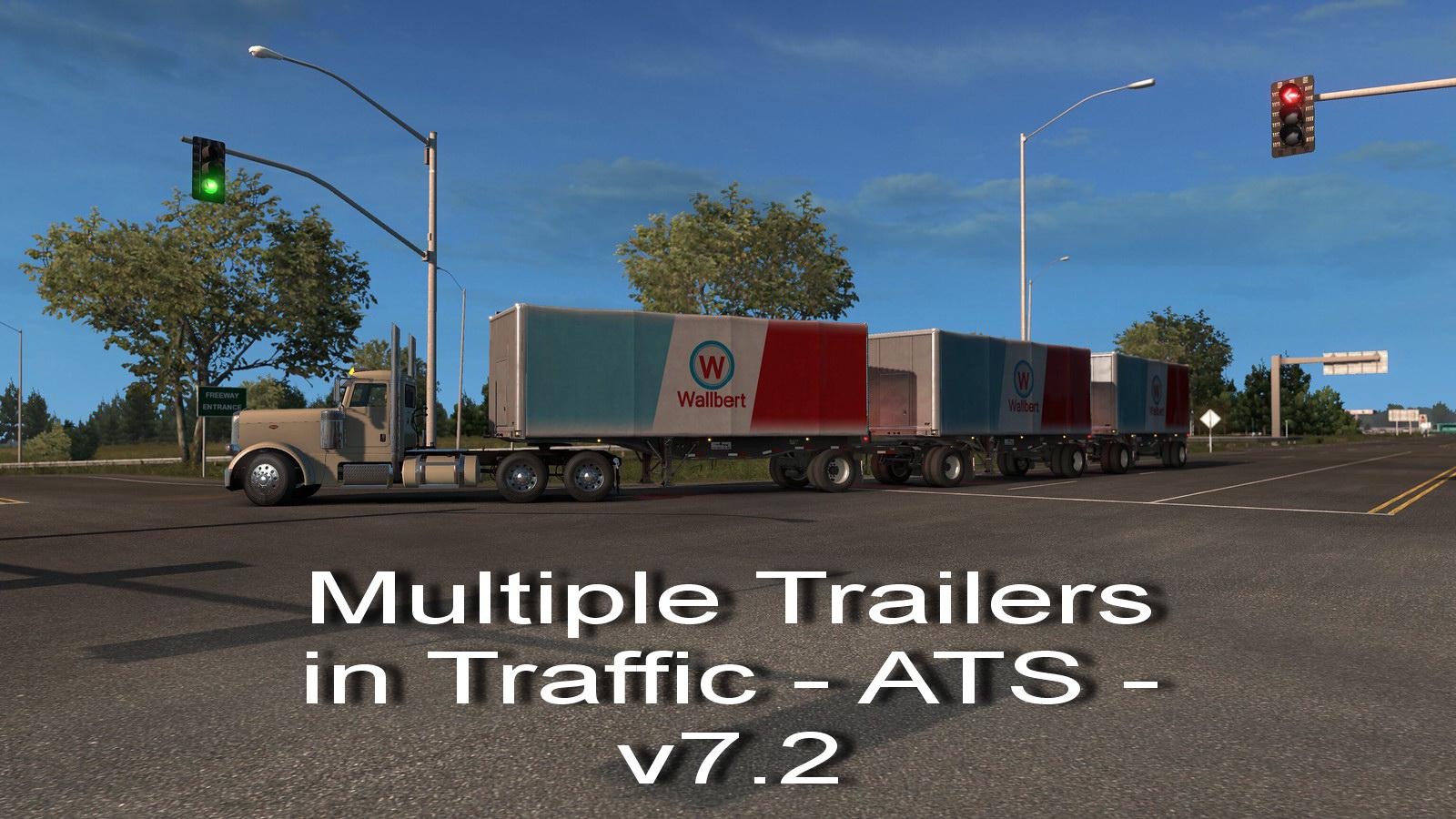 [ATS] MULTIPLE TRAILERS IN TRAFFIC V7.1 1.37.X thumbnail 11