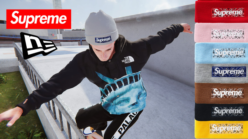 Skater XL: Supreme x New Era Bandana Box Logo Beanie pack v 1.0.0