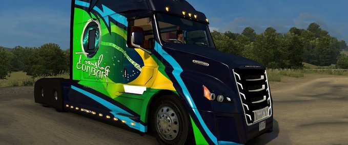 Trucks DAIMLER FREIGHTLINER INSPIRATION [FAST FIX] 1.38.X American Truck Simulator mod