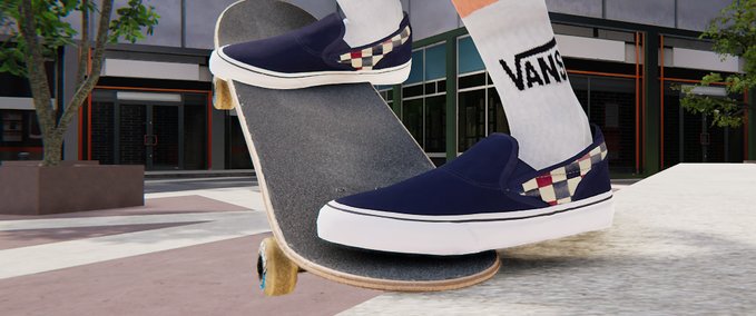 Gear Vans Slip-on Dark blue Skater XL mod