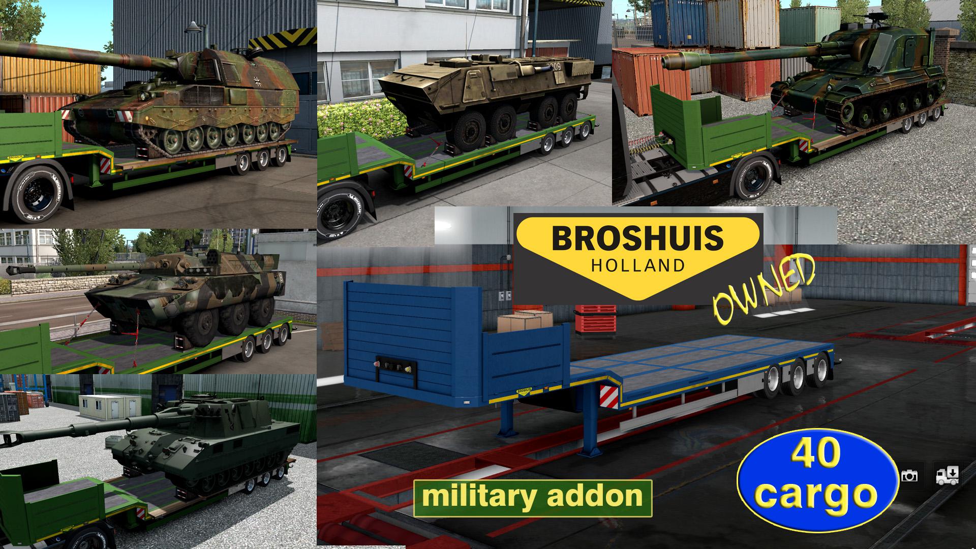 MILITARY ADDON FOR OWNABLE TRAILER BROSHUIS V1.0 1.33.X thumbnail 3