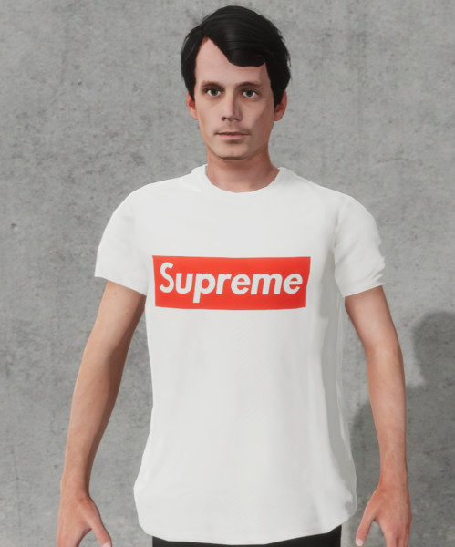 Skater XL: Supreme Tee v 1.0 Gear, Real Brand, Short Sleeve T-Shirt Mod