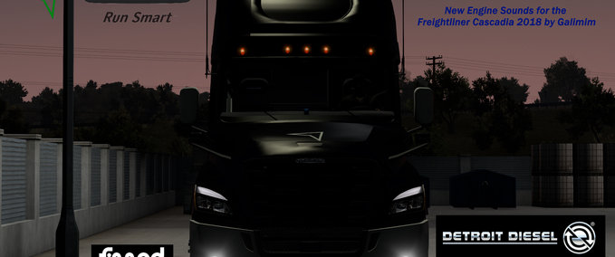 Mods Galimim's Freightliner Cascadia New Detroit Diesel DD13/15/16 Sounds [1.38.x] American Truck Simulator mod
