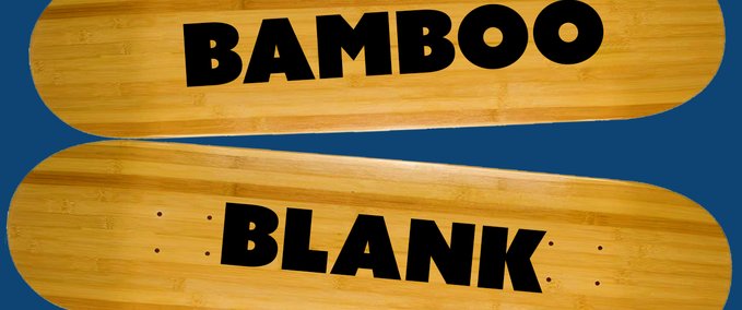 Gear Bamboo Blank Deck and Griptape Skater XL mod