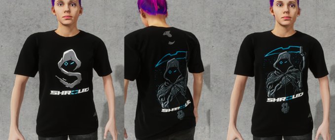 Real Brand Female Shroud Merch Skater XL mod