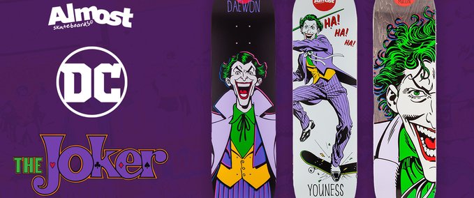 Gear Almost x DC Comics - The Joker Skater XL mod