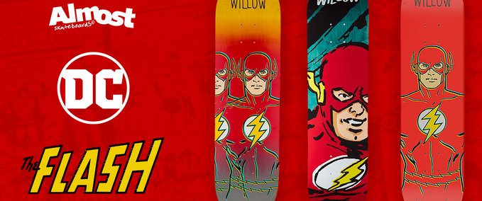 Uncategorized Almost x DC Comics - The Flash Skater XL mod