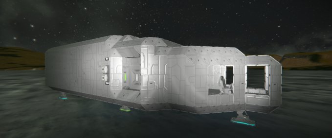 Blueprint Ship shell small airtight door airlock Space Engineers mod