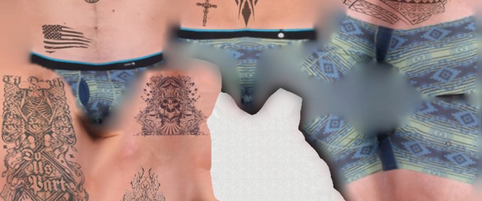 Other Socks with Tattoos Skater XL mod