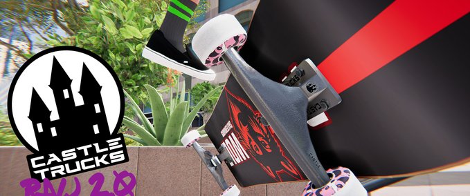 Fakeskate Brand Castle Truck Raw 2.0 Skater XL mod