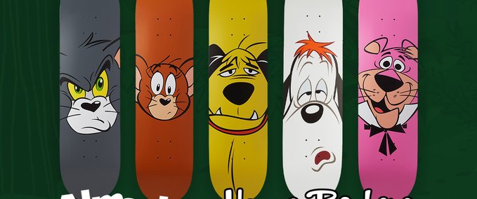 Gear Almost x Hanna Barbera - Face Decks Skater XL mod