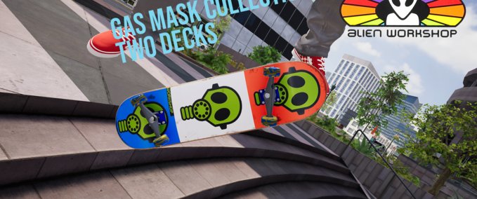 Real Brand Alien Workshop Gas Mask Collection Skater XL mod
