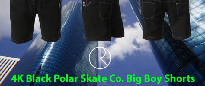 Other 4K Black Polar Skate Co. Big Boy Shorts By Notsa Skater XL mod