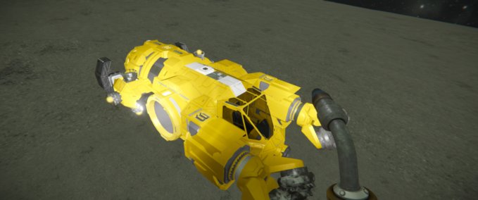 Blueprint Damaged hydrogen miner Space Engineers mod