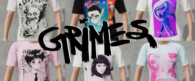 Gear [Female] Grimes T-Shirt Set Skater XL mod