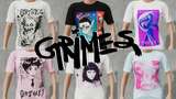[Female] Grimes T-Shirt Set Mod Thumbnail