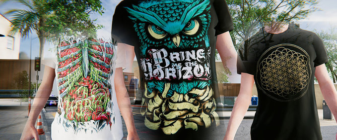 Short Sleeve T-Shirt Bring Me The Horizon Skater XL mod