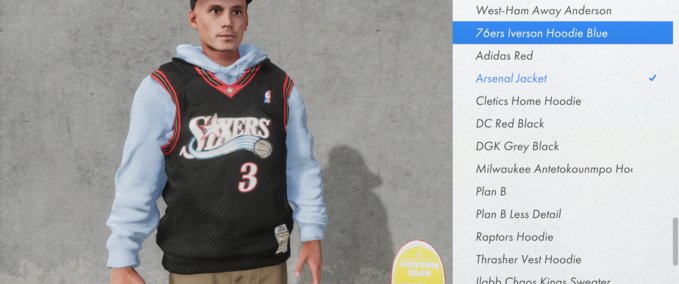 Real Brand 76ers Hoodie Skater XL mod