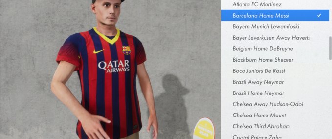 Real Brand Messi/Ronaldo Football Shirts Skater XL mod