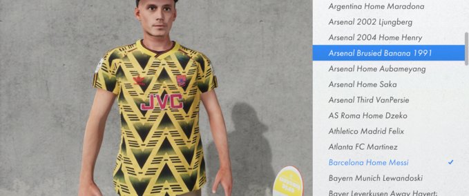 Real Brand Arsenal FC Kits Skater XL mod