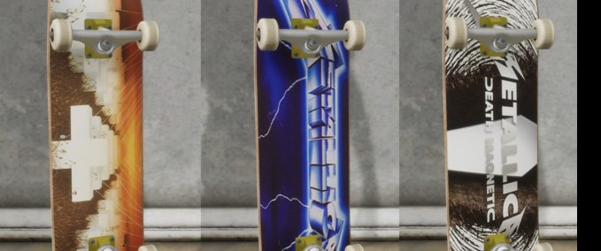 Deck Metallica Boards Pack Skater XL mod