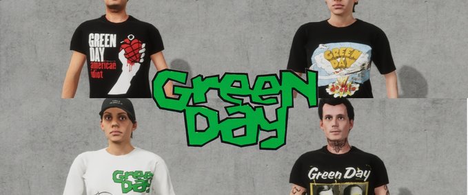 Gear [Male/Female] Green Day Shirts Skater XL mod