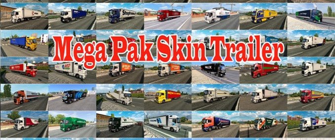 Skins Mega Trailer Skin Pack by Olek Eurotruck Simulator mod