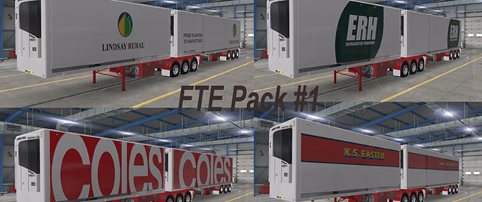 Trailer FTE Australisches Anhängerpaket [1.38.x] American Truck Simulator mod