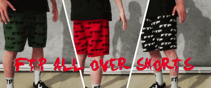 Gear FTP "ALL Over Shorts" Pack Skater XL mod