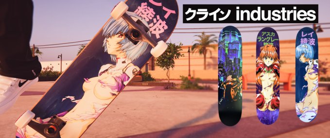 Other JK INDUSTRIES EVANGELION/AKIRA BOARDS PACK Skater XL mod