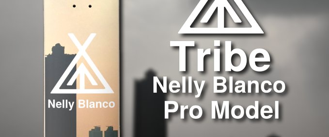 Fakeskate Brand Tribe - Nelly Blanco Pro Deck Skater XL mod