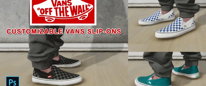 Other Customizable Vans Slip-Ons Skater XL mod
