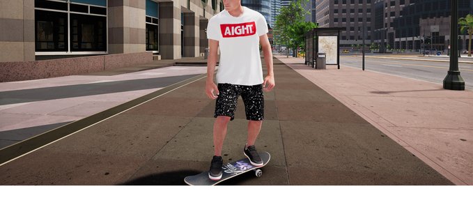 Real Brand Aight* Pack- 2 T-Shirts; 1 Short Skater XL mod