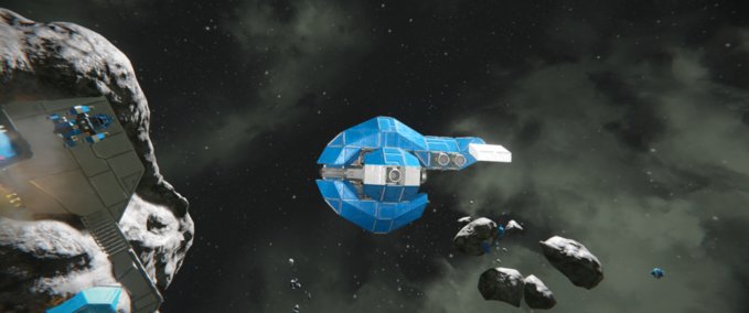 Blueprint Blue Drone MK1 Space Engineers mod