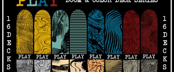 Gear PLAY - DOOM & COLOR DECK SERIES Skater XL mod